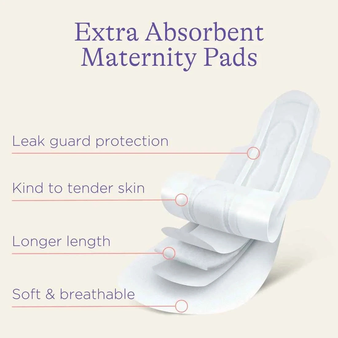 Lansinoh Extra Absorbent Maternity Pads – 0–2 Weeks Post‑Birth, 10 Pack, Large