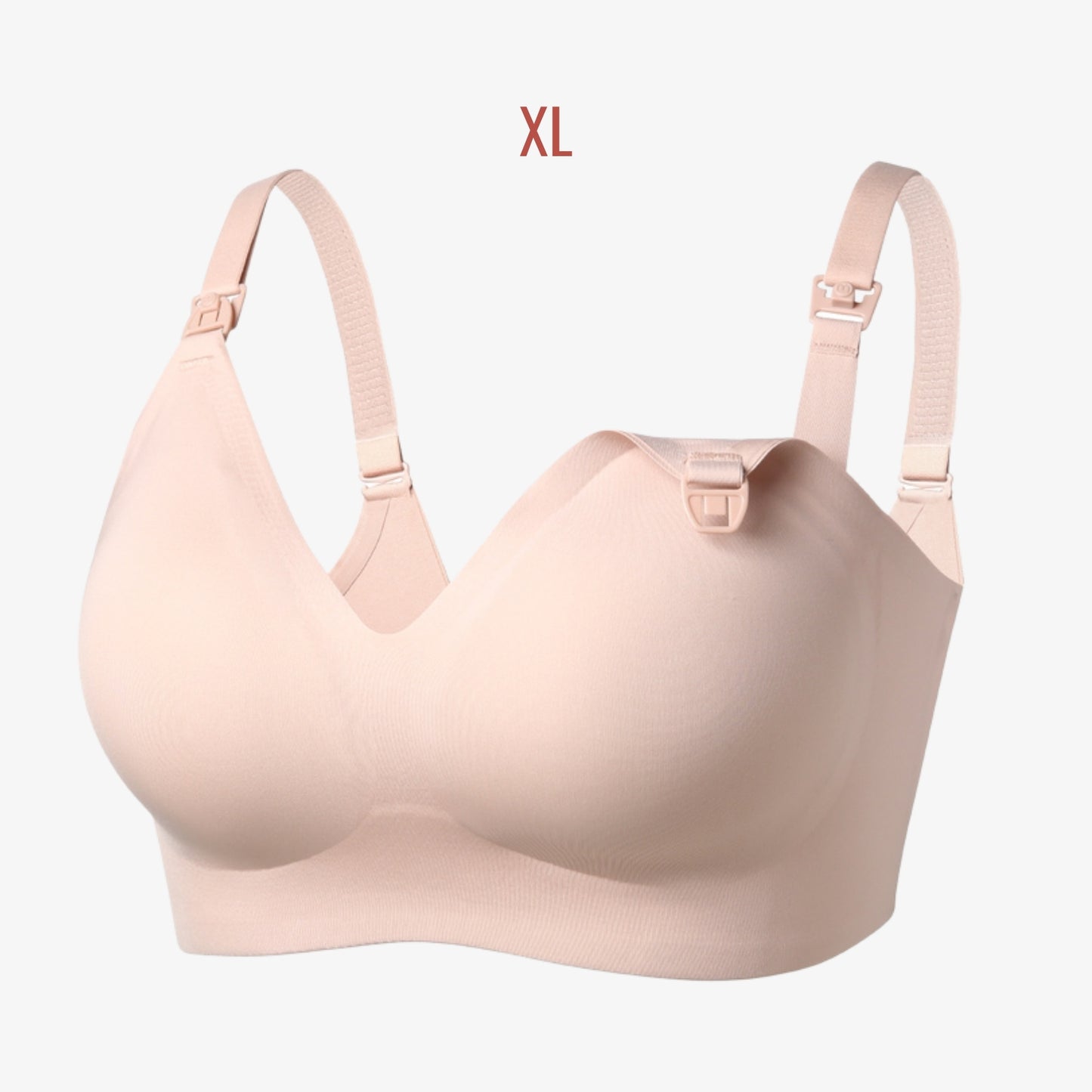 Momcozy Seamless Nursing Bra – Ultra-Soft Wireless Maternity & Breastfeeding Bralette with Pads, Easy-Access Clasp, Pump-Friendly & Comfortable