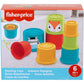 Fisher‑Price Colourful Stacking Cubes [GYM46] – 8 Bright Nesting Cups with Animal Faces, Baby Learning Toy, 6M+