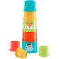 Fisher‑Price Colourful Stacking Cubes [GYM46] – 8 Bright Nesting Cups with Animal Faces, Baby Learning Toy, 6M+