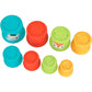 Fisher‑Price Colourful Stacking Cubes [GYM46] – 8 Bright Nesting Cups with Animal Faces, Baby Learning Toy, 6M+