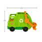 Fisher‑Price Little People® Recycling Garbage Truck Toy [GWD29] – Push‑Along Musical Vehicle with Loader, Play Pieces & Sanitation Worker Figure, Ages 1‑5