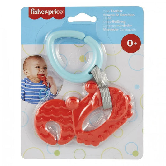 Fisher‑Price Newborn Crab Teether [GYN23] – Soft Textured Baby Teething Toy, BPA‑Free, 0M+