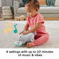 Fisher‑Price Calming Vibes Elephant Soother [HML65] – Plush Baby Toy Sound Machine with Music, Vibrations & Satiny Ears, Newborn+
