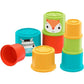 Fisher‑Price Colourful Stacking Cubes [GYM46] – 8 Bright Nesting Cups with Animal Faces, Baby Learning Toy, 6M+