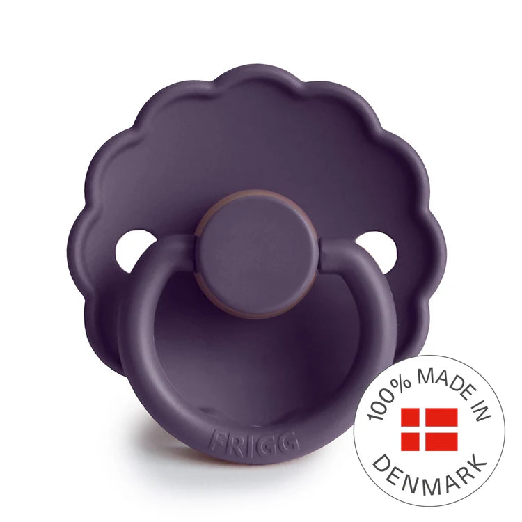 FRIGG Daisy Round Latex Pacifier – Violet Dream (Size 1 & Size 2)