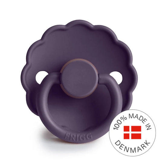 FRIGG Daisy Round Latex Pacifier – Violet Dream (Size 1 & Size 2)