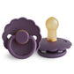 FRIGG Daisy Round Latex Pacifier – Violet Dream (Size 1 & Size 2)