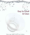 Momcozy Flange Insert for Mobile Flow M9 – 4PCS BPA-Free Silicone Replacement Inserts for Comfortable &amp; Efficient Pumping