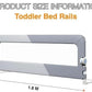 Foldable Toddler Bed Rail Guard with Adjustable Height | Baby Safety Bed Fence for Twin, Full, Queen & King Beds - Adenzo Comfies