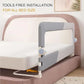 Foldable Toddler Bed Rail Guard with Adjustable Height | Baby Safety Bed Fence for Twin, Full, Queen & King Beds - Adenzo Comfies