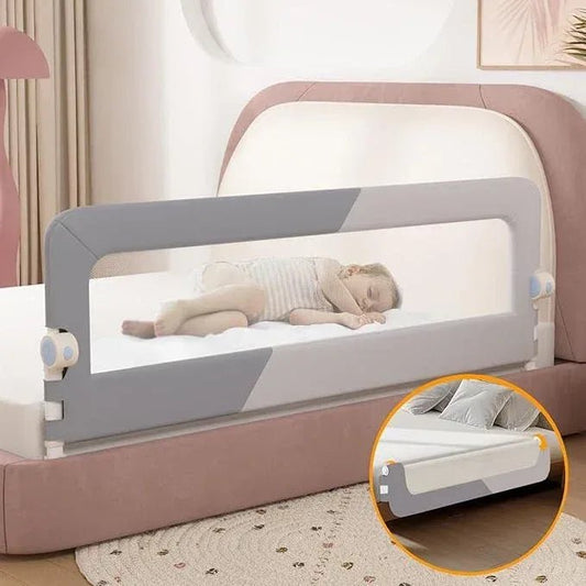 Foldable Toddler Bed Rail Guard with Adjustable Height | Baby Safety Bed Fence for Twin, Full, Queen & King Beds - Adenzo Comfies