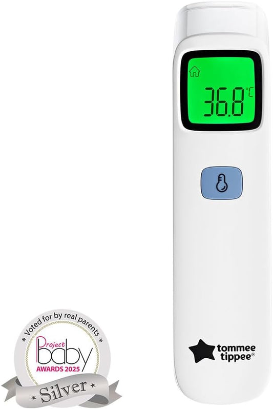 Tommee Tippee No Touch Forehead Thermometer  Fast Infrared Baby Thermometer, 1‑Second Reading, Fever Alert, LCD Display