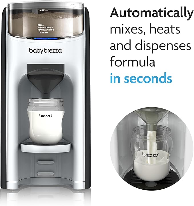 Baby Brezza Formula Pro Advanced | Instant and Automatic Baby Bottle Maker | Mix and Heat Formula at The Push of a Button (White)