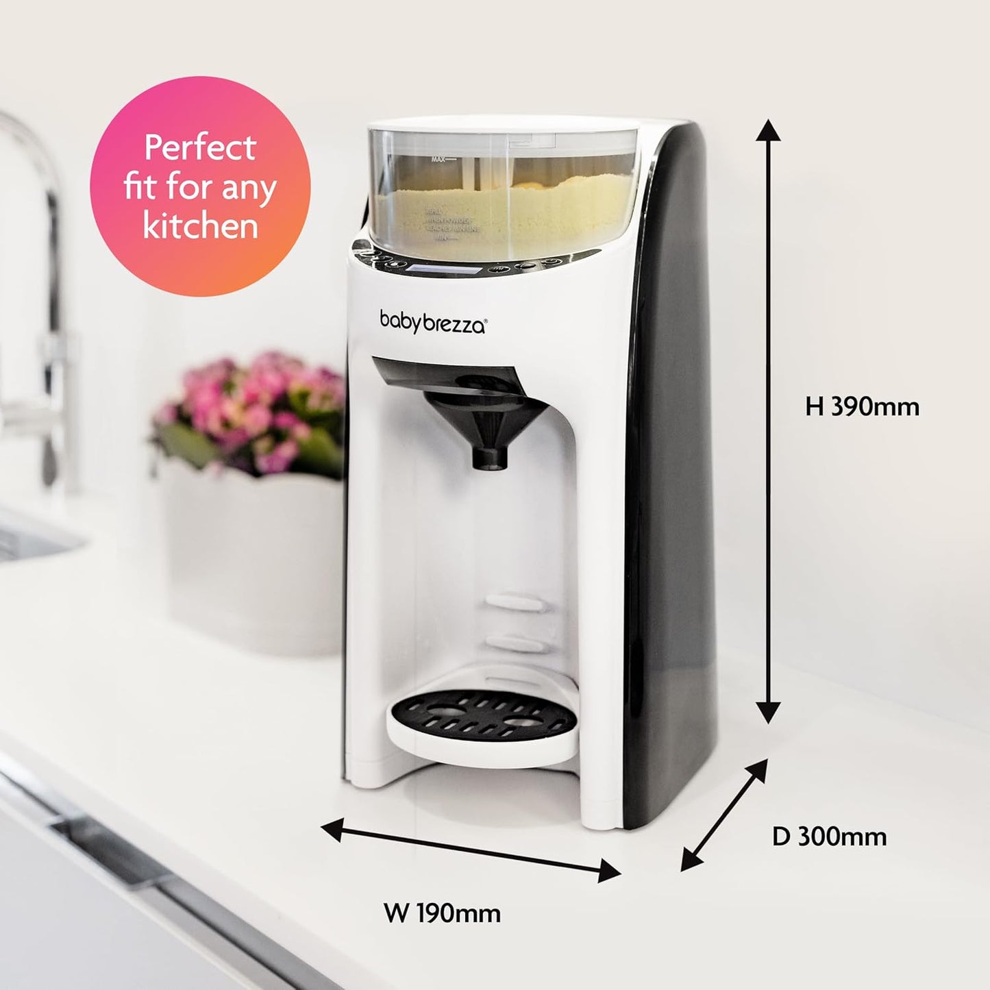 Baby Brezza Formula Pro Advanced | Instant and Automatic Baby Bottle Maker | Mix and Heat Formula at The Push of a Button (White)