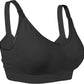 OKUS Full Cup Maternity & Nursing Bra - Non Wired Removable Breathable Pads - Wireless Clip Down Breastfeeding Bra - Adjustable Shoulder Straps Bra - Easy One Hand Opening Buckles - Adenzo Comfies