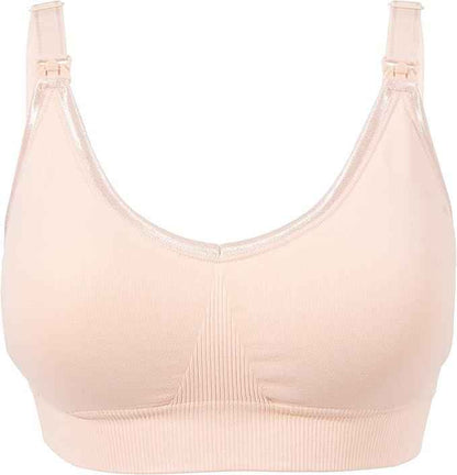 OKUS Full Cup Maternity & Nursing Bra - Non Wired Removable Breathable Pads - Wireless Clip Down Breastfeeding Bra - Adjustable Shoulder Straps Bra - Easy One Hand Opening Buckles - Adenzo Comfies