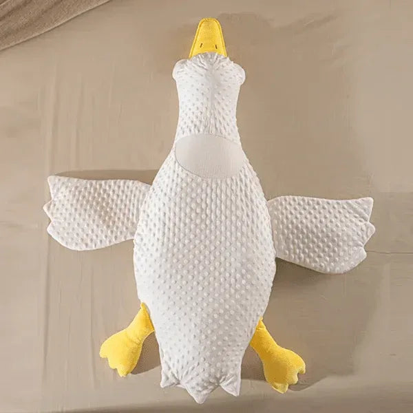 Big White Goose Baby Exhaust Pillow Newborn Aircraft Throwing Pillow Soothing Baby Sleeping God - Adenzo Comfies