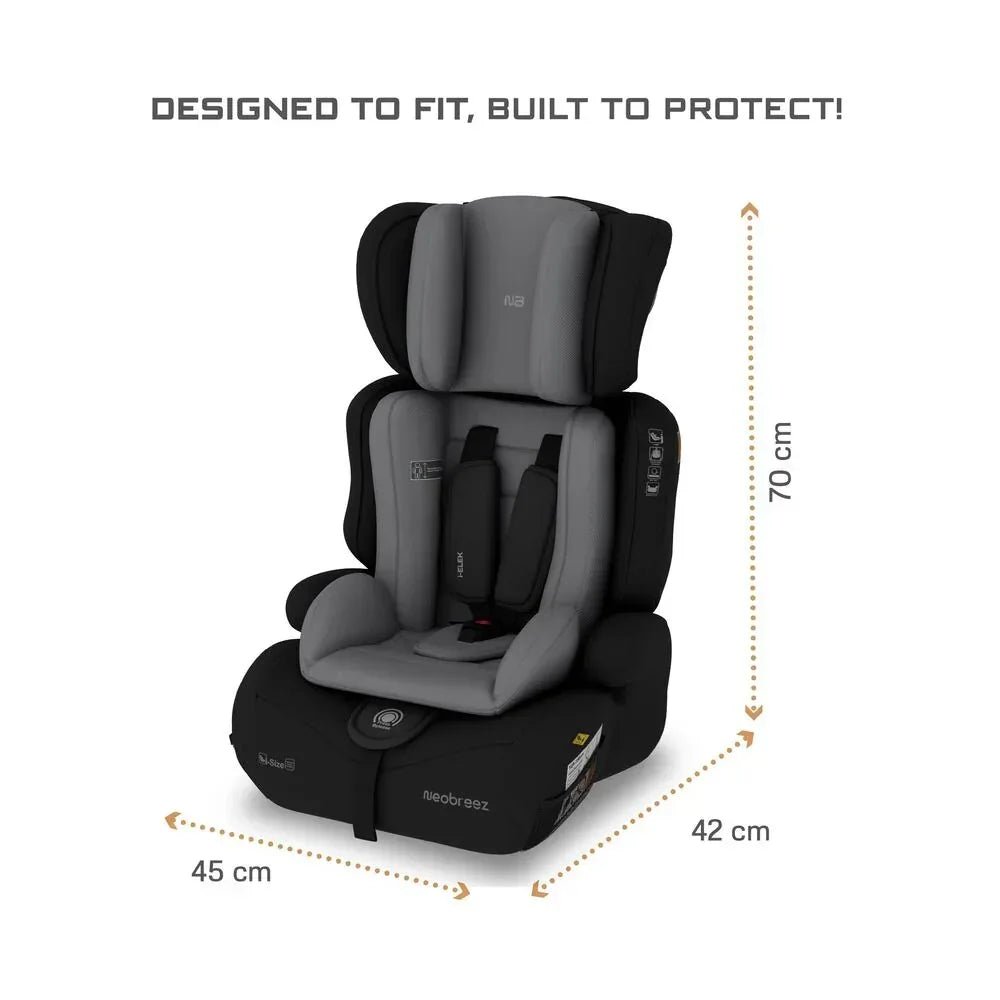 Neobreez I - ELEK Universal Baby/Kids/Child/Toddler Safety 3 - In - 1 Car Seat,I - Size,ECER129,High Back Booster Car Seat,9 - 36 Kg,9m - 12Yrs,Group 1/2/3 - Adenzo Comfies
