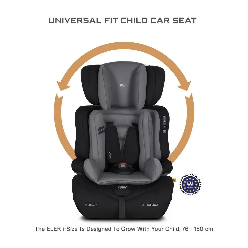 Neobreez I - ELEK Universal Baby/Kids/Child/Toddler Safety 3 - In - 1 Car Seat,I - Size,ECER129,High Back Booster Car Seat,9 - 36 Kg,9m - 12Yrs,Group 1/2/3 - Adenzo Comfies