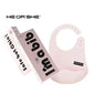 HE OR SHE Infant Bib – Lightweight, Easy‑Clean, Comfortable Fit for Boys and Girls - Adenzo Comfies
