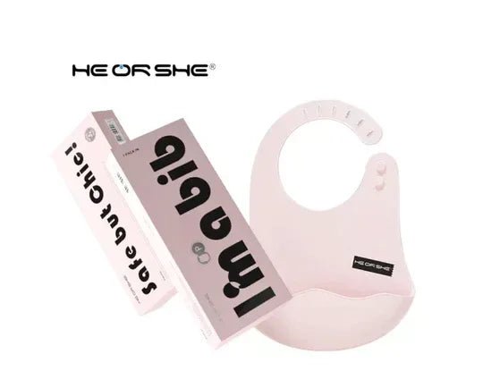 HE OR SHE Infant Bib – Lightweight, Easy‑Clean, Comfortable Fit for Boys and Girls - Adenzo Comfies