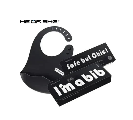HE OR SHE Infant Bib – Lightweight, Easy‑Clean, Comfortable Fit for Boys and Girls - Adenzo Comfies