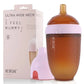HE OR SHE Silicone Baby Bottle - Anti Colic Bottles - 240ML and 150ML Baby Bottles - Squishy Breast Feeding Bottle - Wide Neck Easy to Assemble and Clean with Gray Dust Cover - Adenzo Comfies