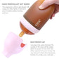 HE OR SHE Silicone Baby Bottle - Anti Colic Bottles - 240ML and 150ML Baby Bottles - Squishy Breast Feeding Bottle - Wide Neck Easy to Assemble and Clean with Gray Dust Cover - Adenzo Comfies