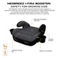 Neobreez i - FIRA i - Size Kids Backless Booster Car Seat, Double padded Foam, Compact,Kids Car Seat,2 Cup Holder,ECER129(6 - 12yrs,125 - 150cm,22 - 36kg - Adenzo Comfies