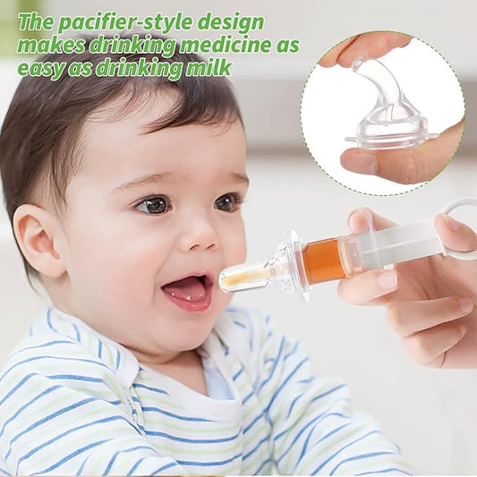 Haakaa Baby Oral Feeding Syringe – Infant Medicine Dispenser, Liquid Nutritional Supplement Applicator, Easy‑Use Silicone Pacifier‑Style Syringe for Newborns and Toddlers