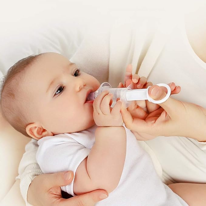 Haakaa Baby Oral Feeding Syringe – Infant Medicine Dispenser, Liquid Nutritional Supplement Applicator, Easy‑Use Silicone Pacifier‑Style Syringe for Newborns and Toddlers