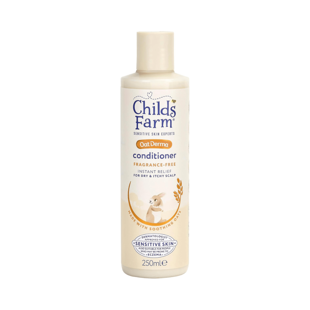 Childs Farm OatDerma Hair Conditioner, Fragrance and Tear Free, Soothing for Sensitive Skin and Scalp, Baby, Kids, 250ml - Adenzo Comfies