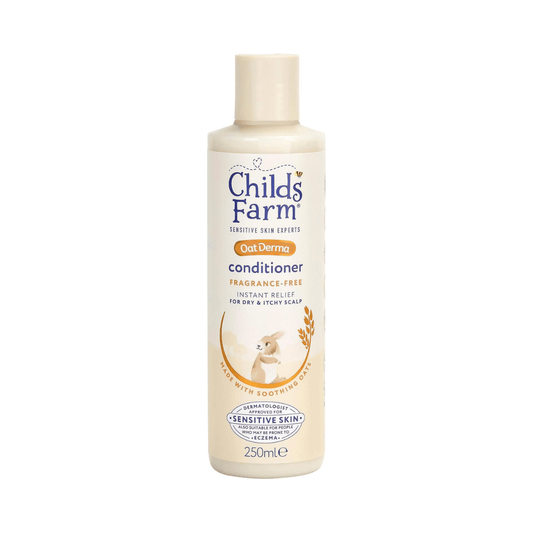 Childs Farm OatDerma Hair Conditioner, Fragrance and Tear Free, Soothing for Sensitive Skin and Scalp, Baby, Kids, 250ml - Adenzo Comfies