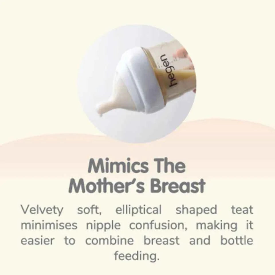 Hegen - PCTO Feeding Bottle 150ml PPSU With Slow Flow Teat 1-3M - White
