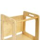 Adjustable Wooden Helper Tower with Chalkboard Kitchen Step Stool for Toddlers and Kids - Adenzo Comfies