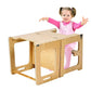 Adjustable Wooden Helper Tower with Chalkboard Kitchen Step Stool for Toddlers and Kids - Adenzo Comfies