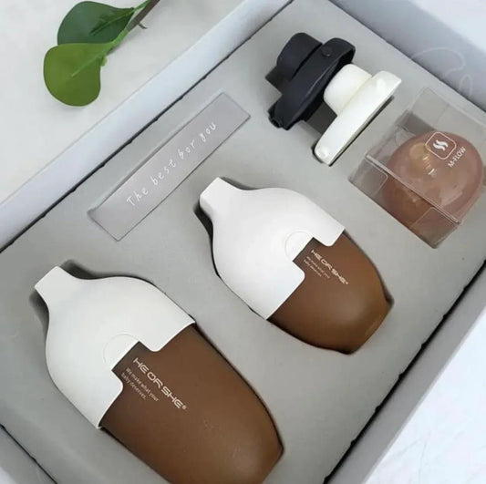 HEORSHE Newborn Feeding Gift Set – Premium Baby Bottles, Pacifier, Accessories - Adenzo Comfies