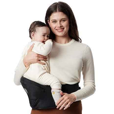 Momcozy Hip Seat Baby Carrier - Adjustable Waistband with Original 3D Belly Protector - Adenzo Comfies