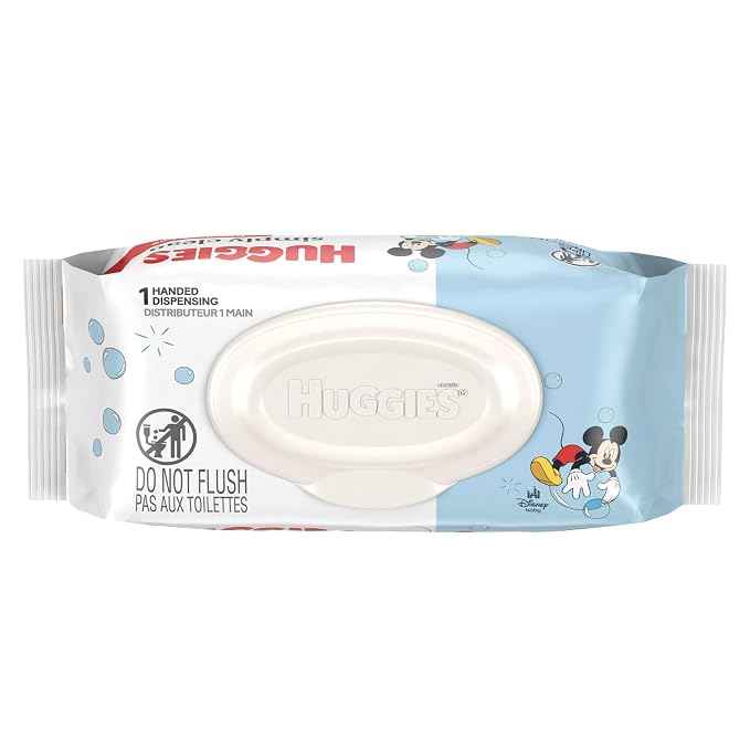 Huggies Simply Clean Baby Wipes – Unscented, 64 Count Flip‑Top Pack