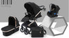 Burbay E200 3 - in - 1 Baby Travel System Stroller with Bassinet & Infant Car Seat – Luxury Foldable Reversible Pram - Adenzo Comfies