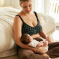 Momcozy DEX - 4-in-1 Hands Free Seamless Stretch Fabric Pumping Bra XL .