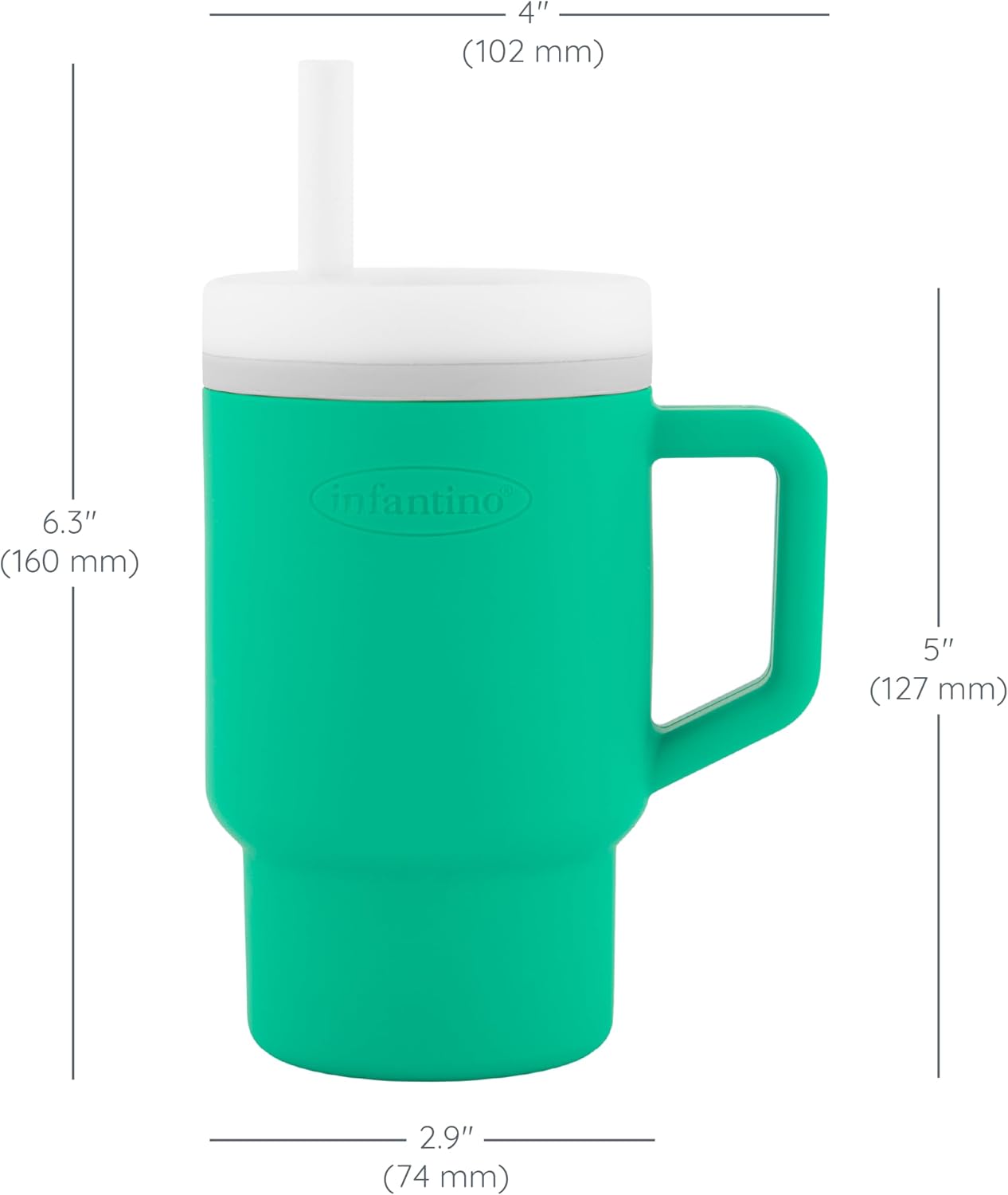 Infantino My 1st Tumbler – Alpine, 9oz, BPA‑Free Silicone - Adenzo Comfies