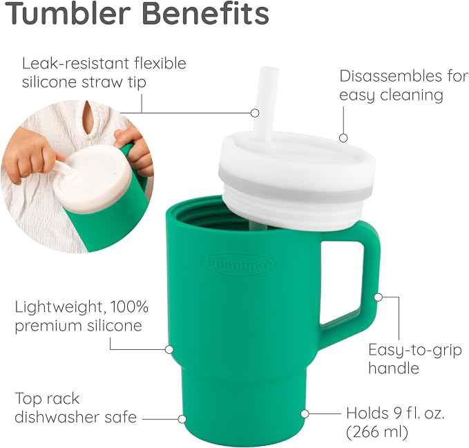 Infantino My 1st Tumbler – Alpine, 9oz, BPA‑Free Silicone - Adenzo Comfies