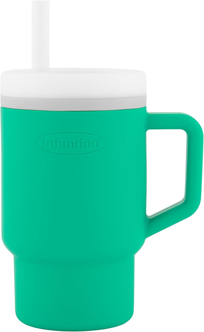 Infantino My 1st Tumbler – Alpine, 9oz, BPA‑Free Silicone - Adenzo Comfies