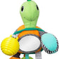 Infantino Turtle Mirror Pal - Green |Stroller & High Chair Toys|Baby soft Plush Toys| - Adenzo Comfies