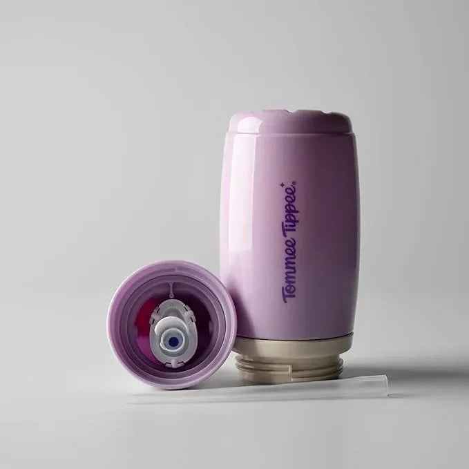 Tommee Tippee Superstar Insulated Training Cup, 266ml, for 12m+, Assorted Non‑Spill Water Bottle for Toddlers with Bite‑Proof Spout, Leak Proof and BPA‑Free (Straw & Sportee Variants) - Adenzo Comfies