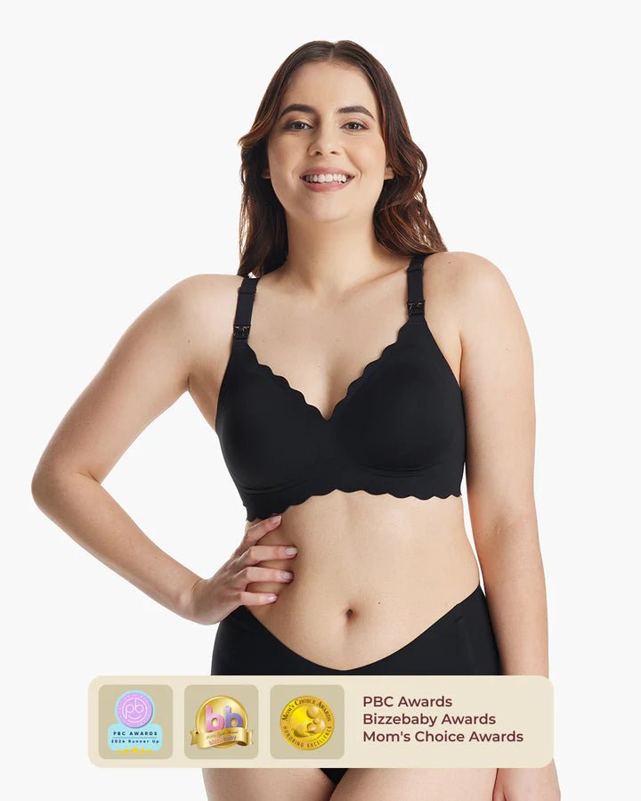 Momcozy Nursing Bras Seamless Wireless Classic Jelly Strip Support Breastfeeding Maternity Bra - Adenzo Comfies