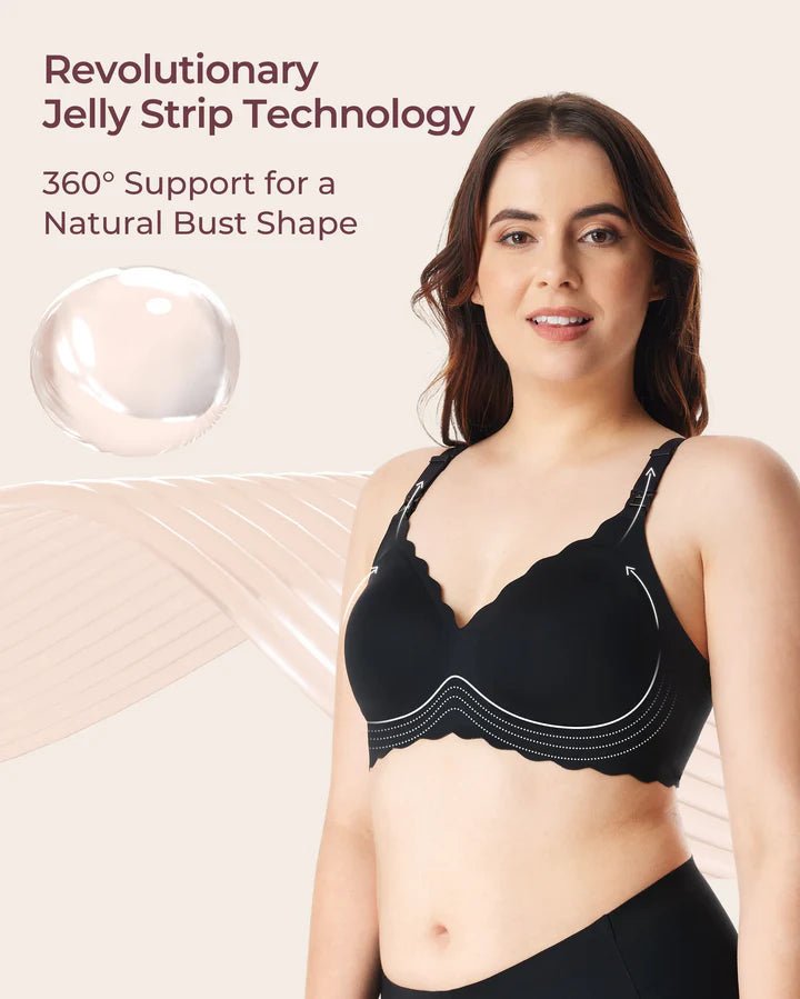 Momcozy Nursing Bras Seamless Wireless Classic Jelly Strip Support Breastfeeding Maternity Bra - Adenzo Comfies