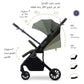Neobreez QUINT Reversible Handle Lightweight Compact Travel Stroller, Foldable Baby Stroller, Pushchair, Toddler Baby Trolley-Olive Green .